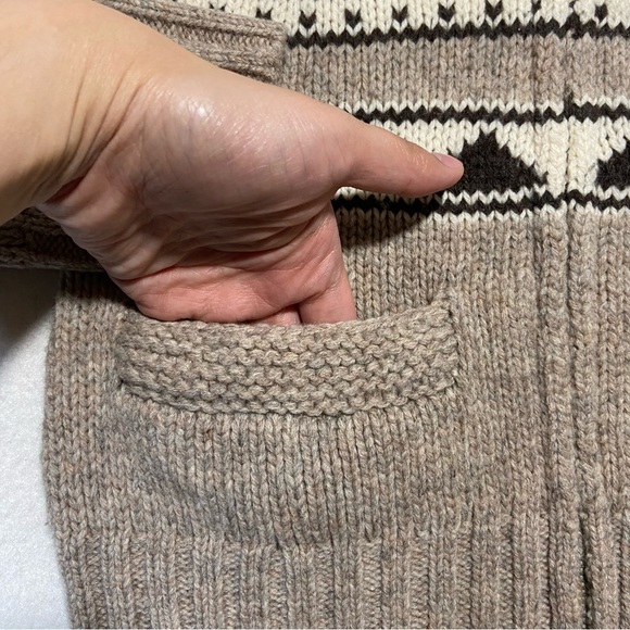 ARITZIA TNA Sea To Sky Lambswool Cardigan Sweater Zip Up Beige Size S - Picture 6 of 13